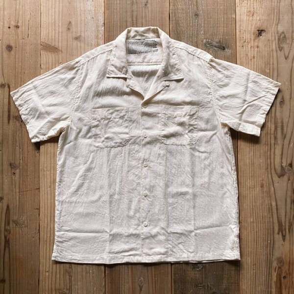 画像1: 【S&Y WORKSHOP】Organic Cotton100% Open collar S/S Shirt