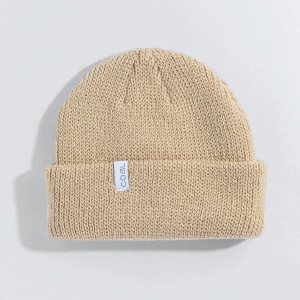 画像1: 【coal】The Frena Thick Knit Cuff Beanie/KHAKI