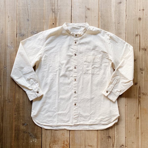 画像2: 【S&Y WORKSHOP】 100% Organic cotton Stand-up collar Shirt