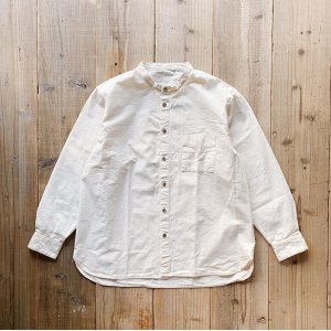 画像: 【S&Y WORKSHOP】 100% Organic cotton Stand-up collar Shirt