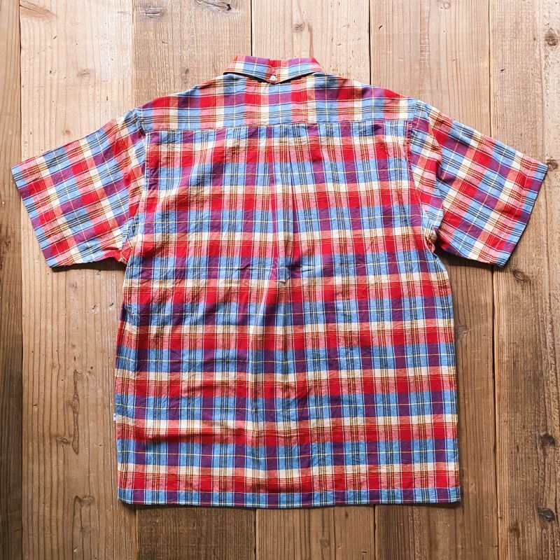 画像2: 【Yellow Rat】BD shirt /red x blue madras